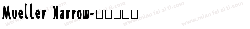 Mueller Narrow字体转换